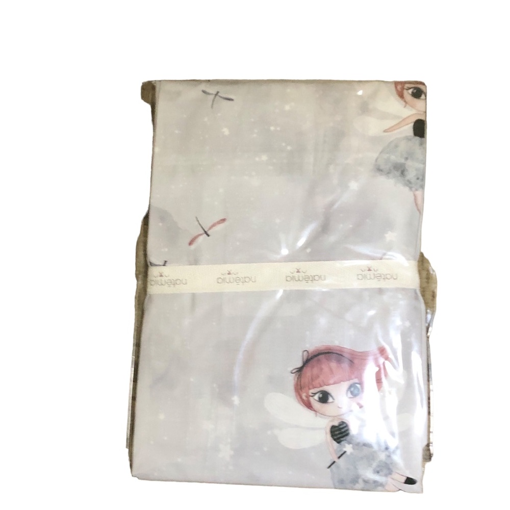 Natemia Organic Percale Changing Pad Cover -FAIRIES